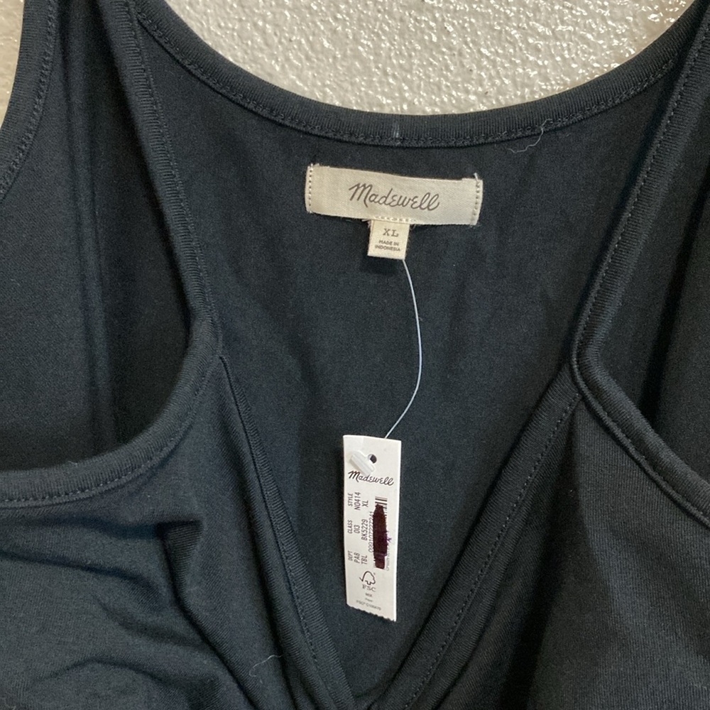 Madewell Tank Thong Bodysuit in True Black (Multiple Sizes) - Picture 14 of 15
